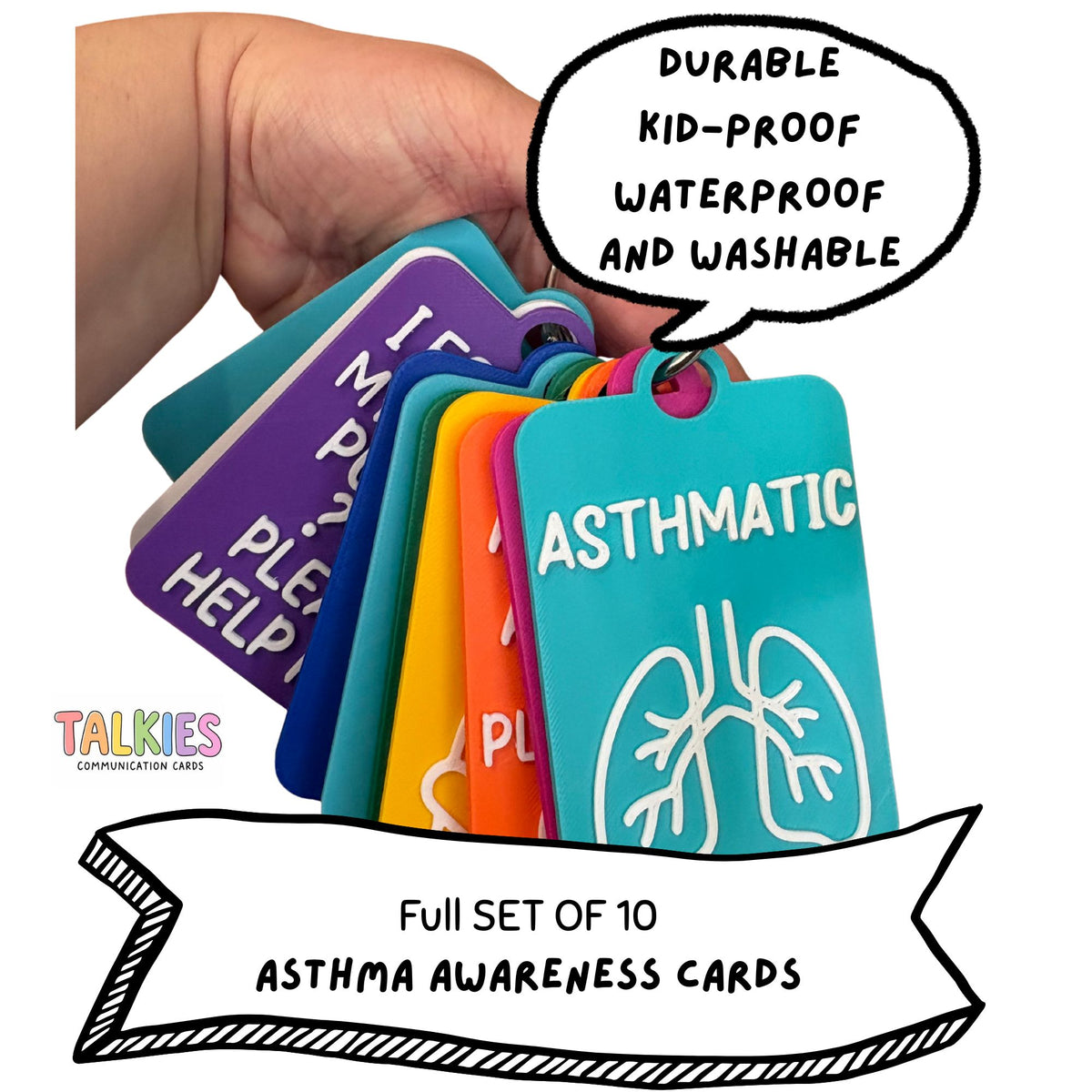 Asthma Talkies Set of 10 Cards