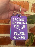 I Forgot My Asthma Puffer Individual TALKIES Card