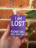 Custom I Am Lost Individual TALKIES Card