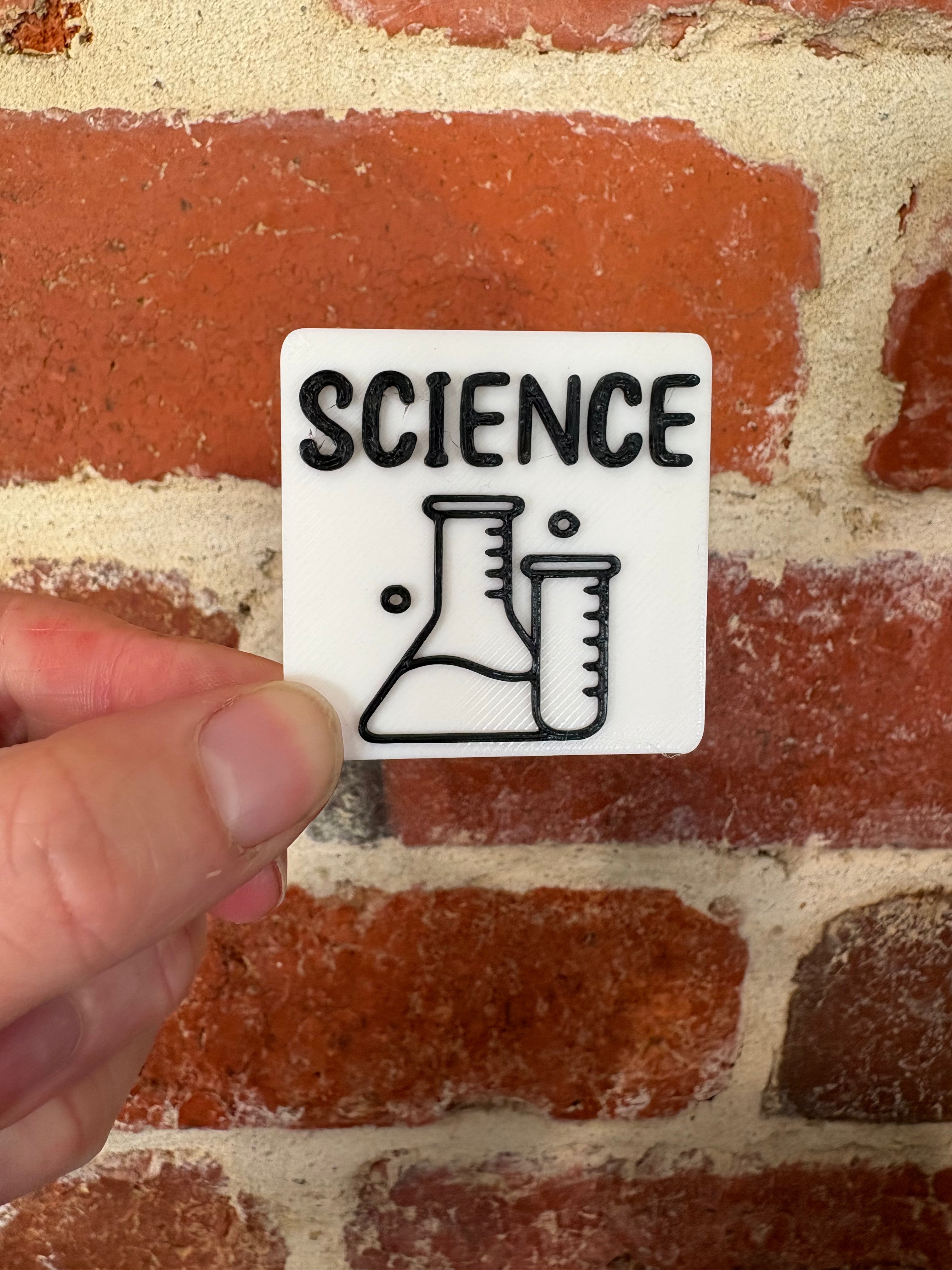 Science Tile for First Then Board