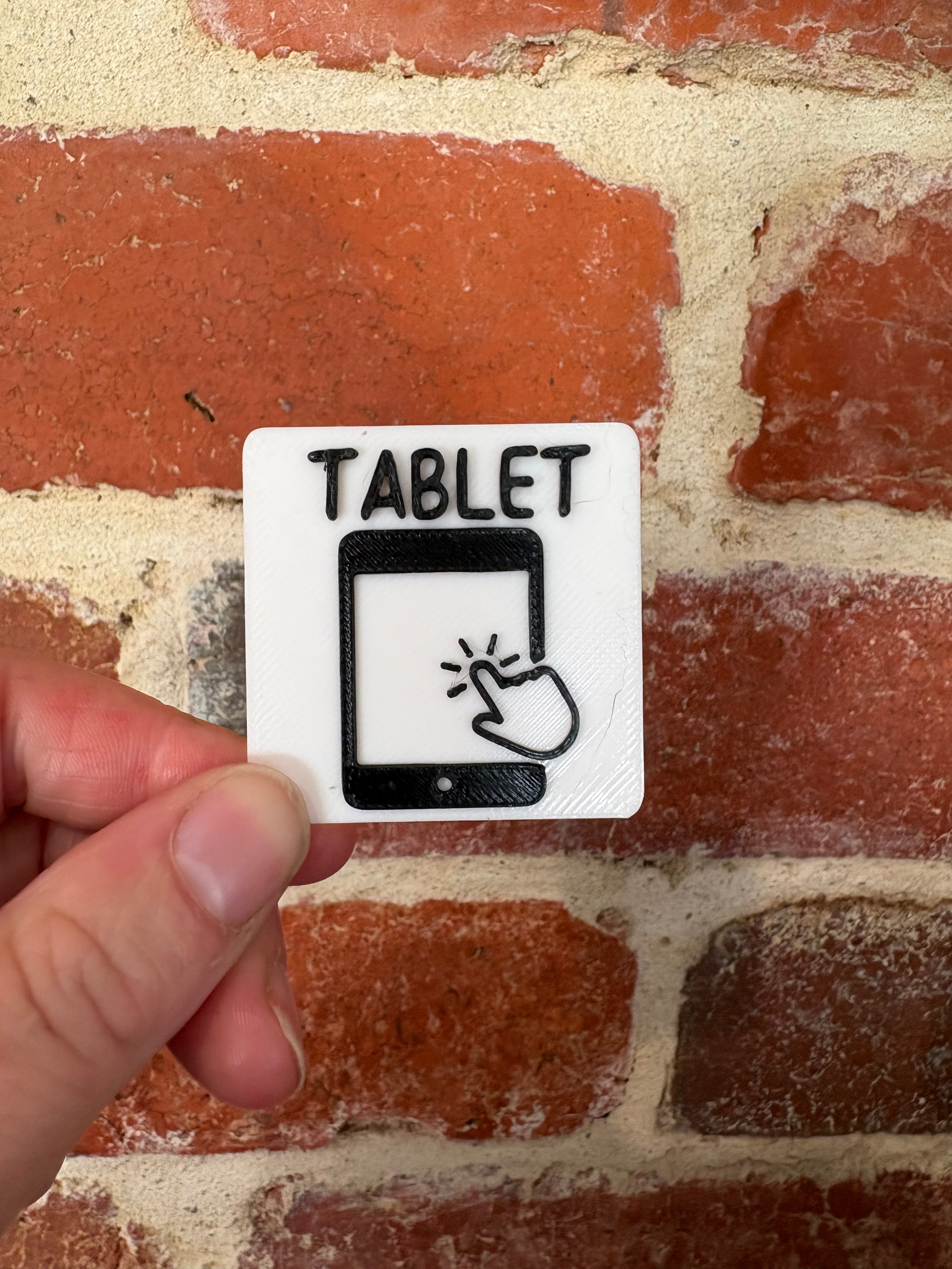Tablet Tile for First Then Board