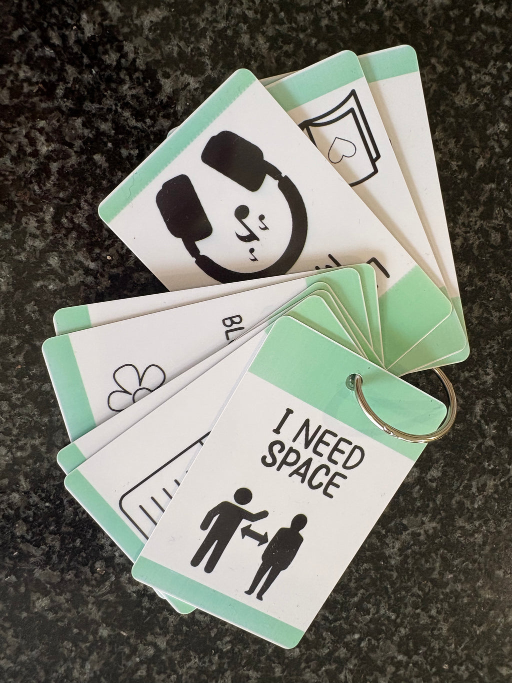 Help Me Regulate PVC Plastic TALKIES Cards