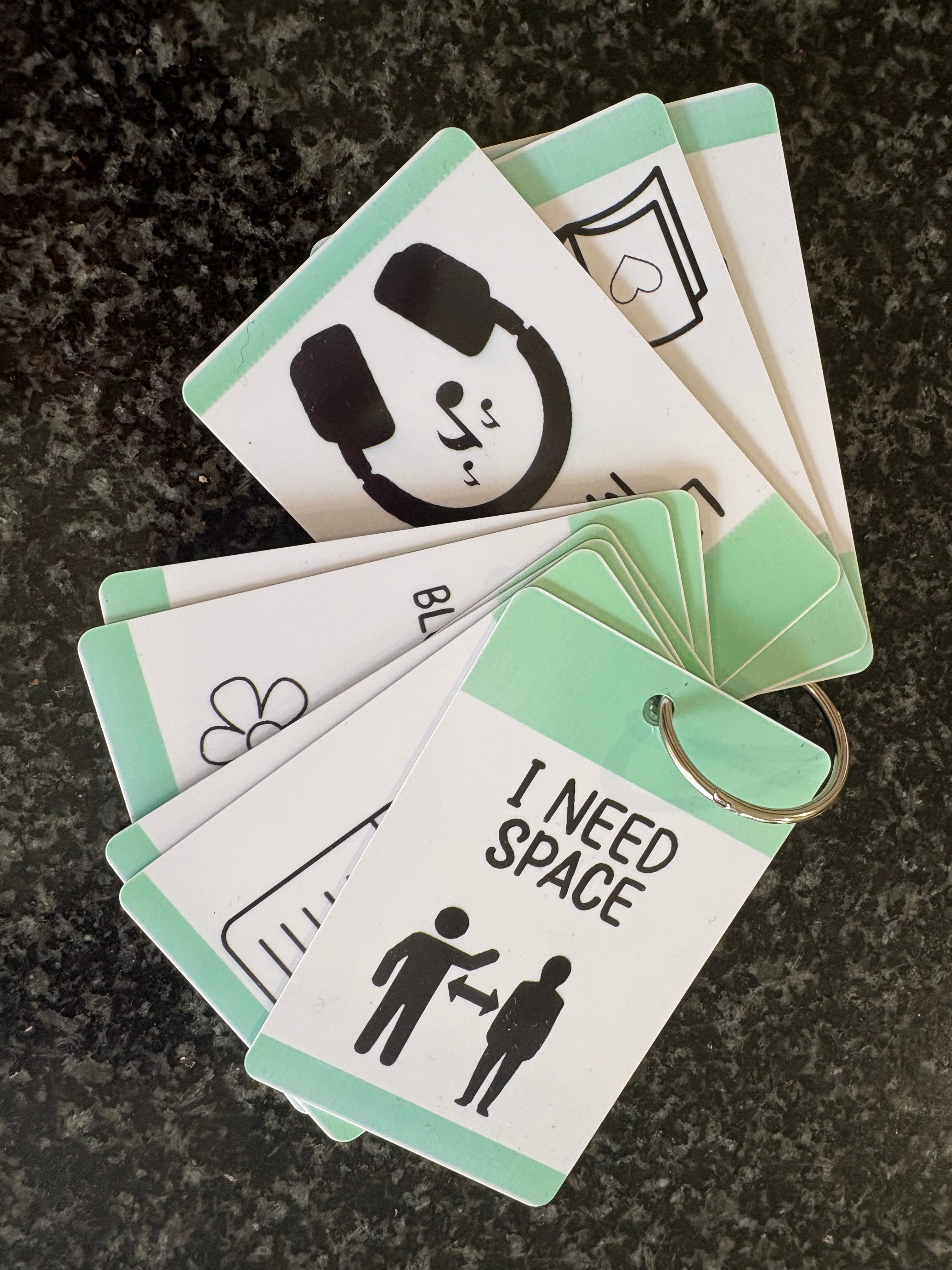 Help Me Regulate PVC Plastic TALKIES Cards