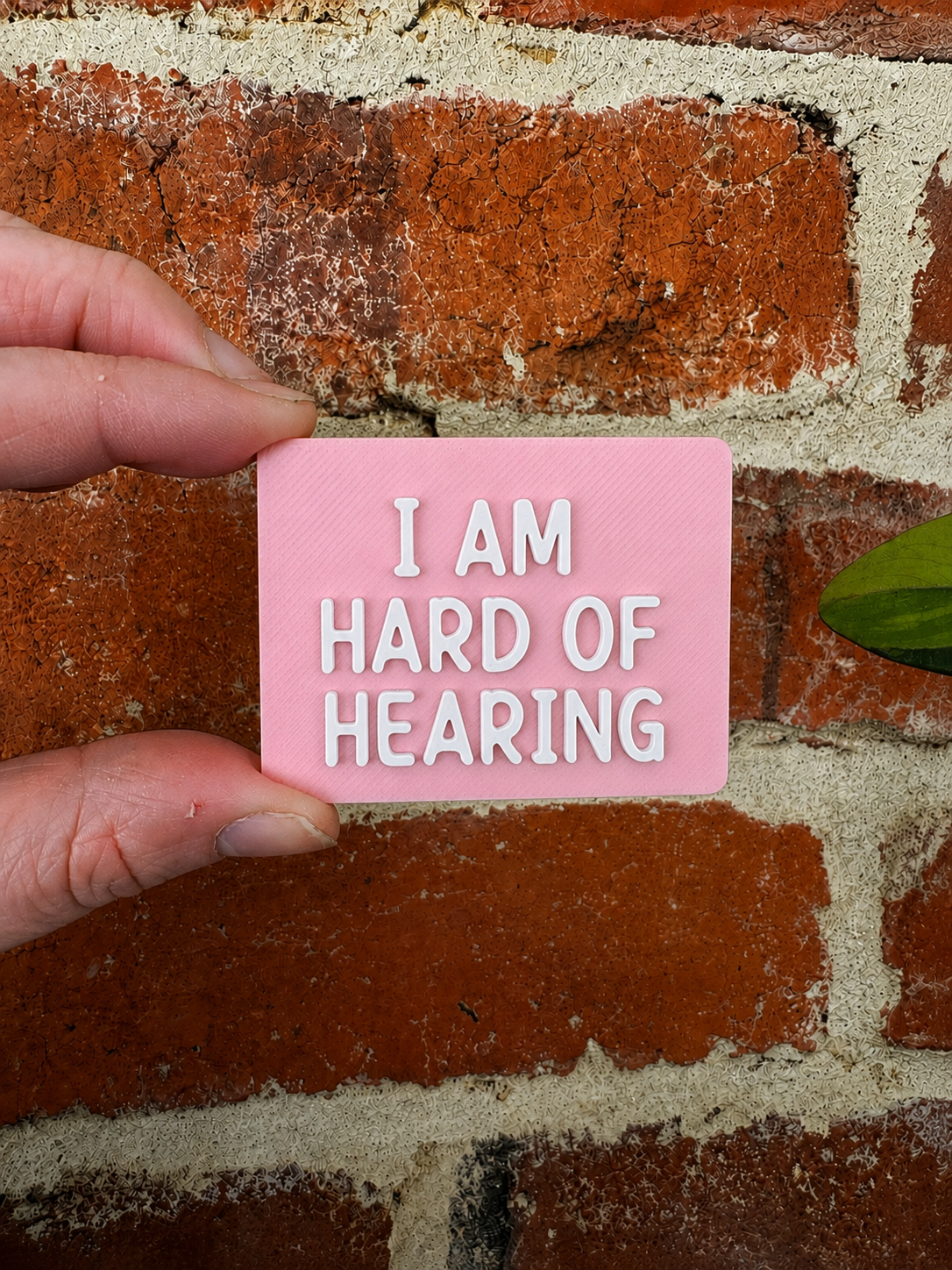 I Am Hard Of Hearing TALKIES Badge Magnet or Pin