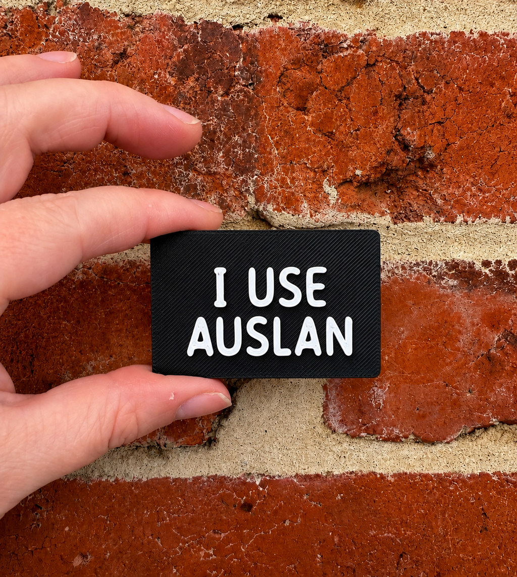I Use AUSLAN TALKIES Badge Magnet or Pin