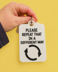 Please Repeat That In A Different Way Individual TALKIES Card