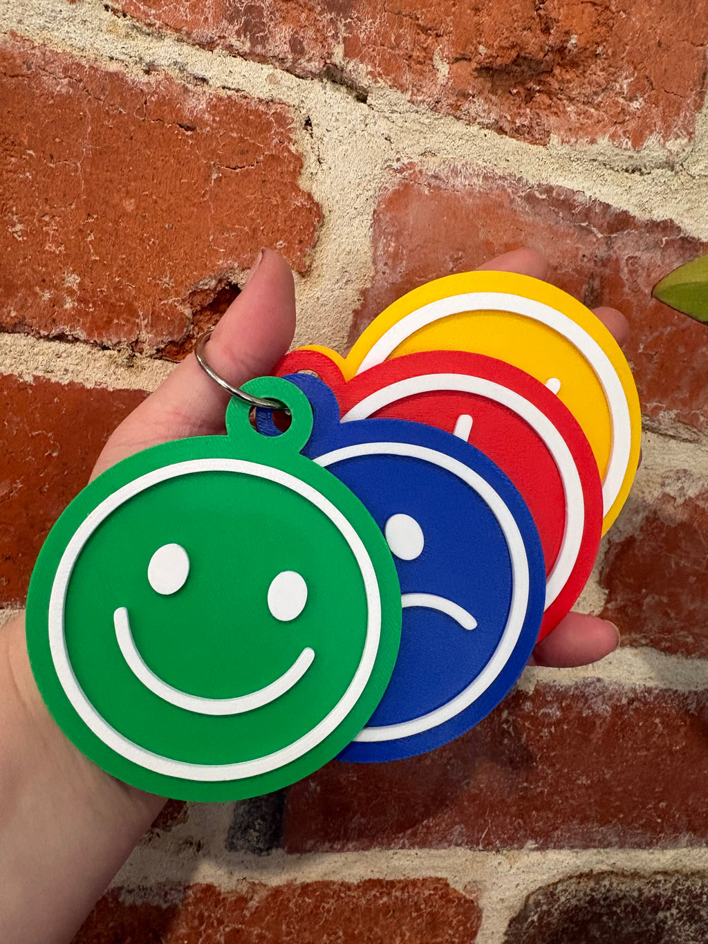 Emotion Zones No Text Round Faces Talkies Set of 4 Cards