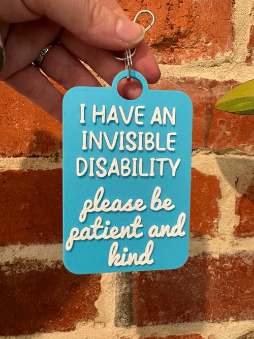 'I Have An Invisible Disability' Talkies Awareness Tag