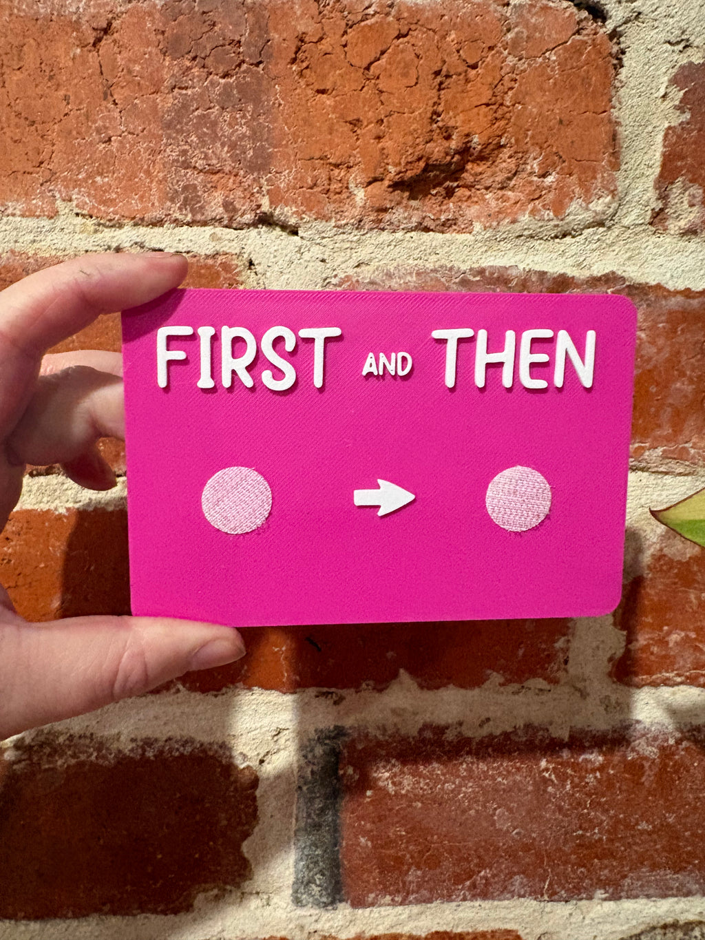 First and Then Individual Board (No Tiles)