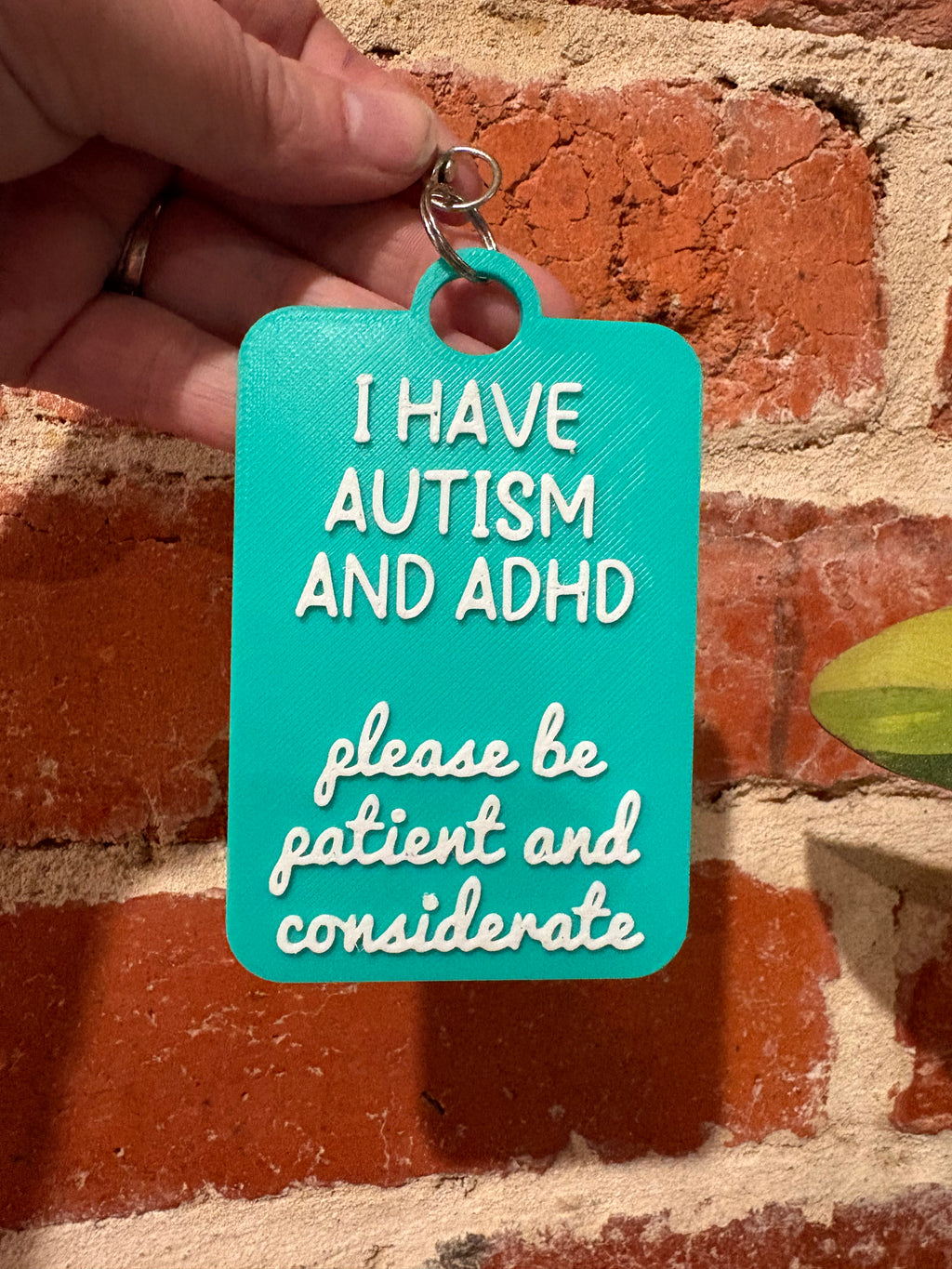 'I Have Autism and ADHD' Talkies Awareness Tag