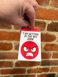 I Am Getting In The Red Zone PVC Plastic Individual TALKIES Card
