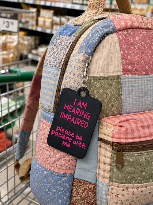 Hearing Impaired Talkies Awareness Tag