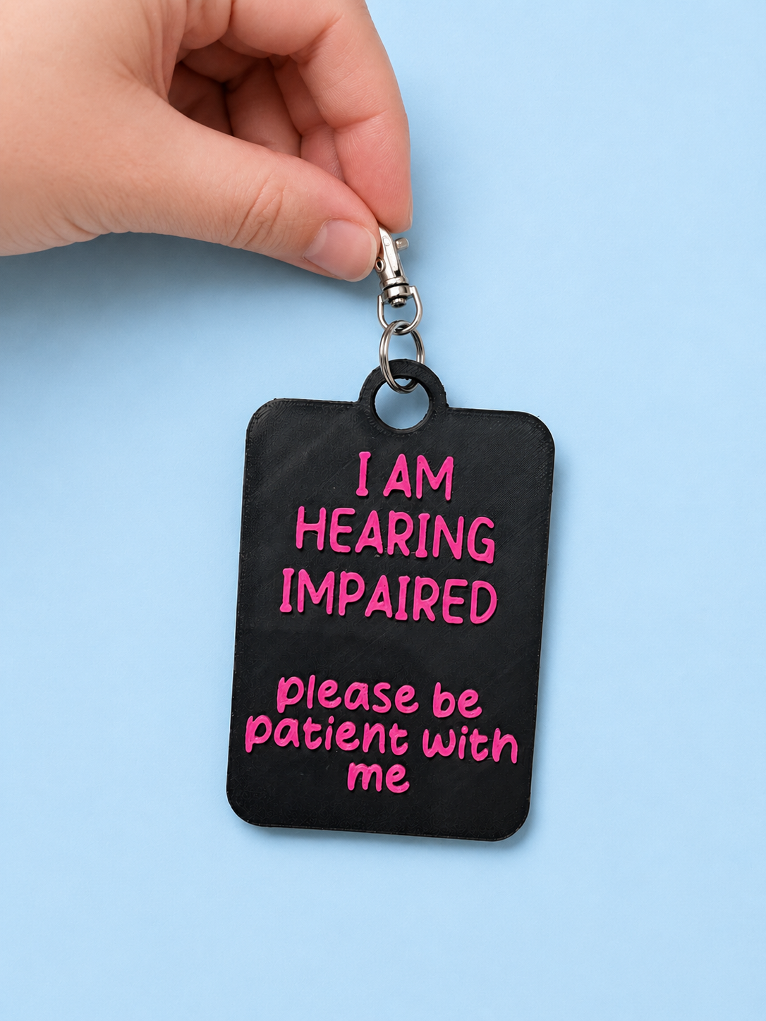 Hearing Impaired Talkies Awareness Tag