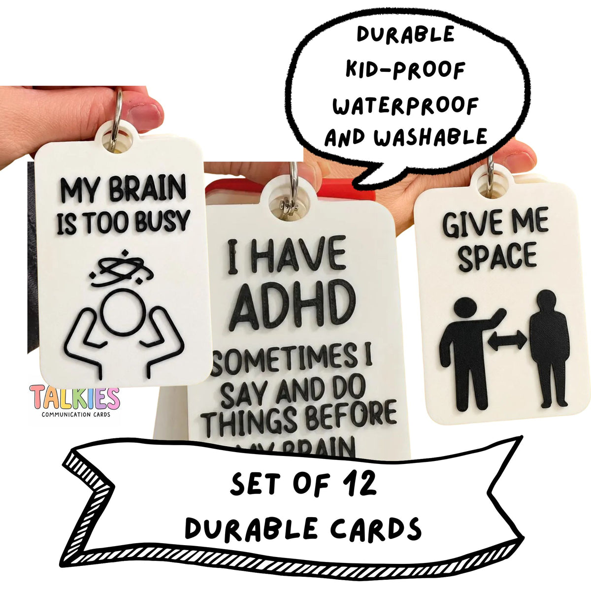 ADHD Talkies Set of 12 Cards