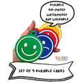 Emotion Zones No Text Round Faces Talkies Set of 4 Cards
