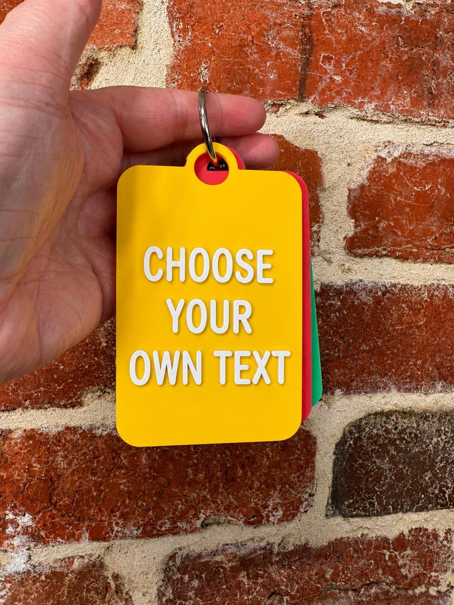 Custom Text TALKIES Tag