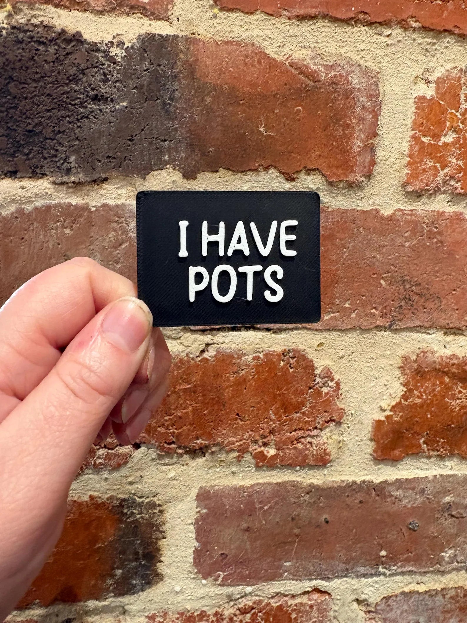I Have POTS TALKIES Badge Magnet or Pin