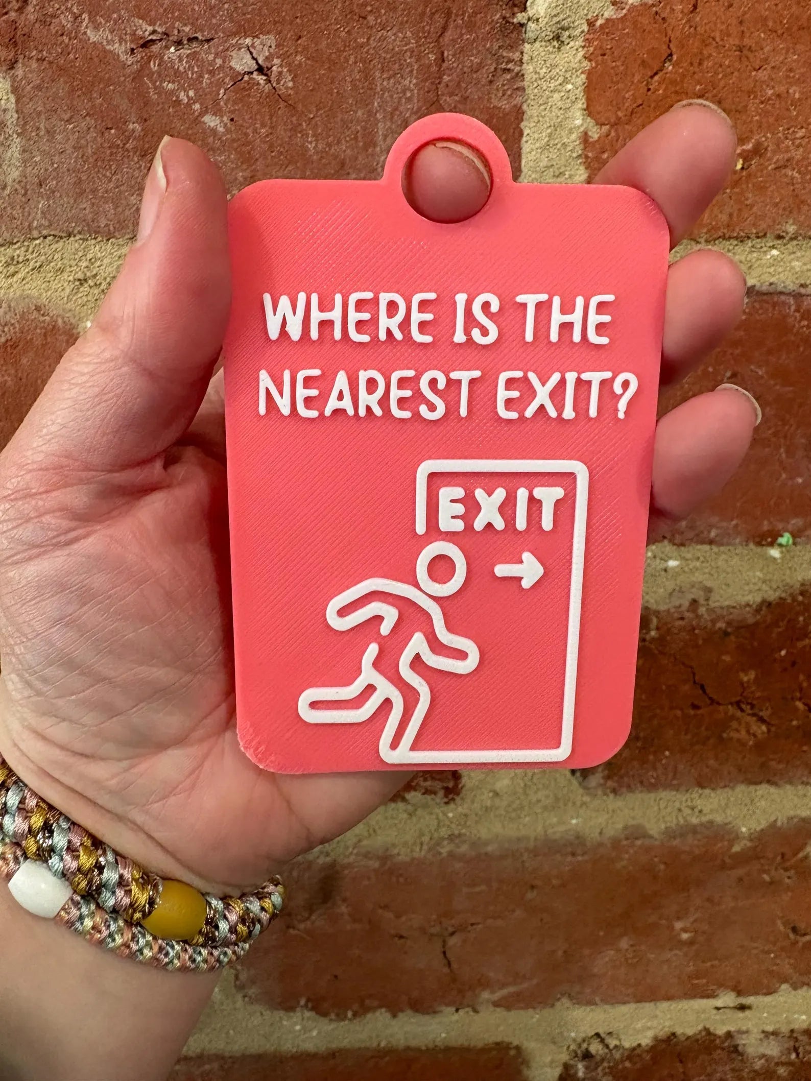 Where Is The Nearest Exit? Individual TALKIES Card