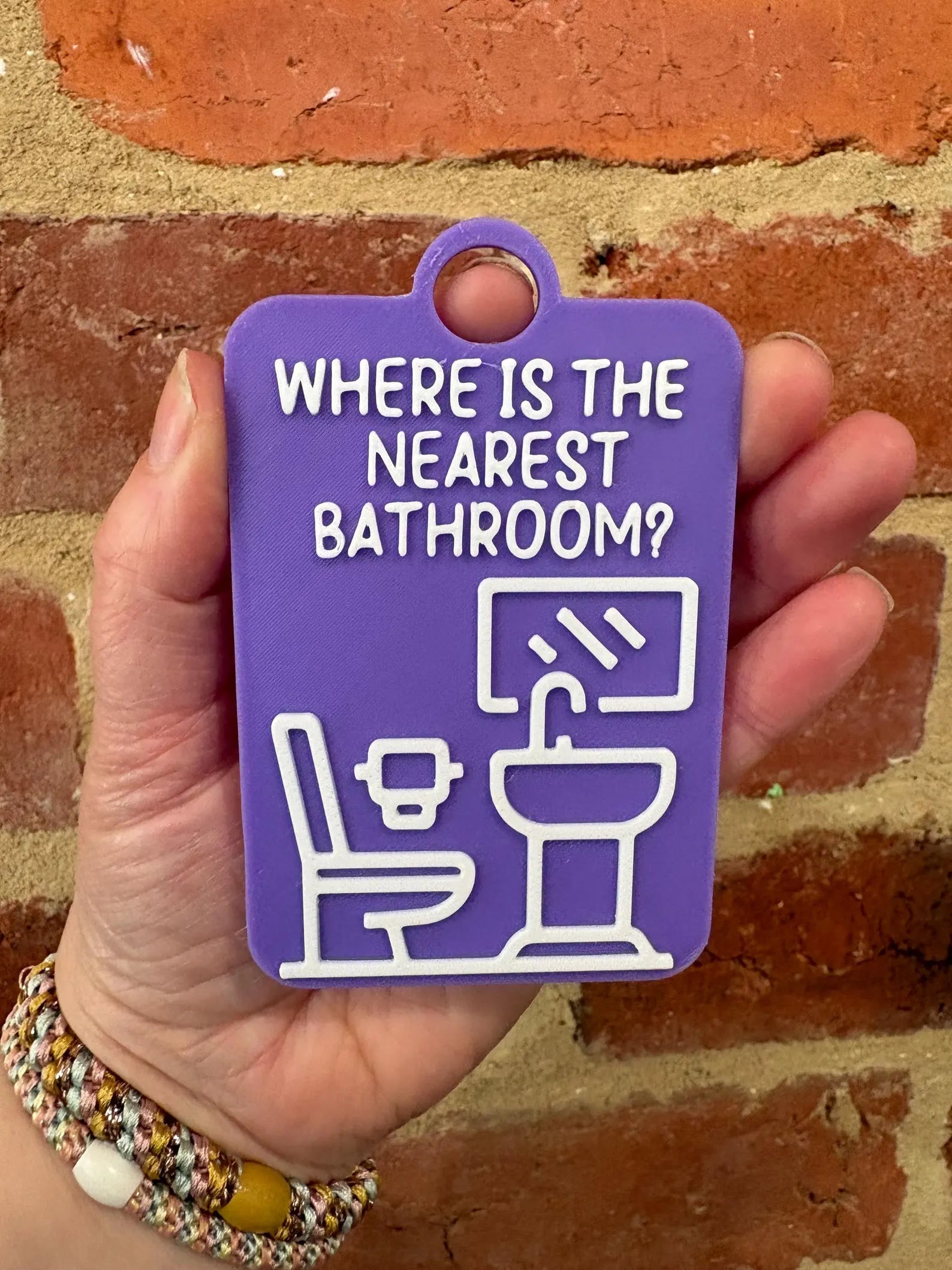 Where Is The Nearest Bathroom? Individual TALKIES Card