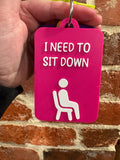 I Need To Sit Down Individual TALKIES Card