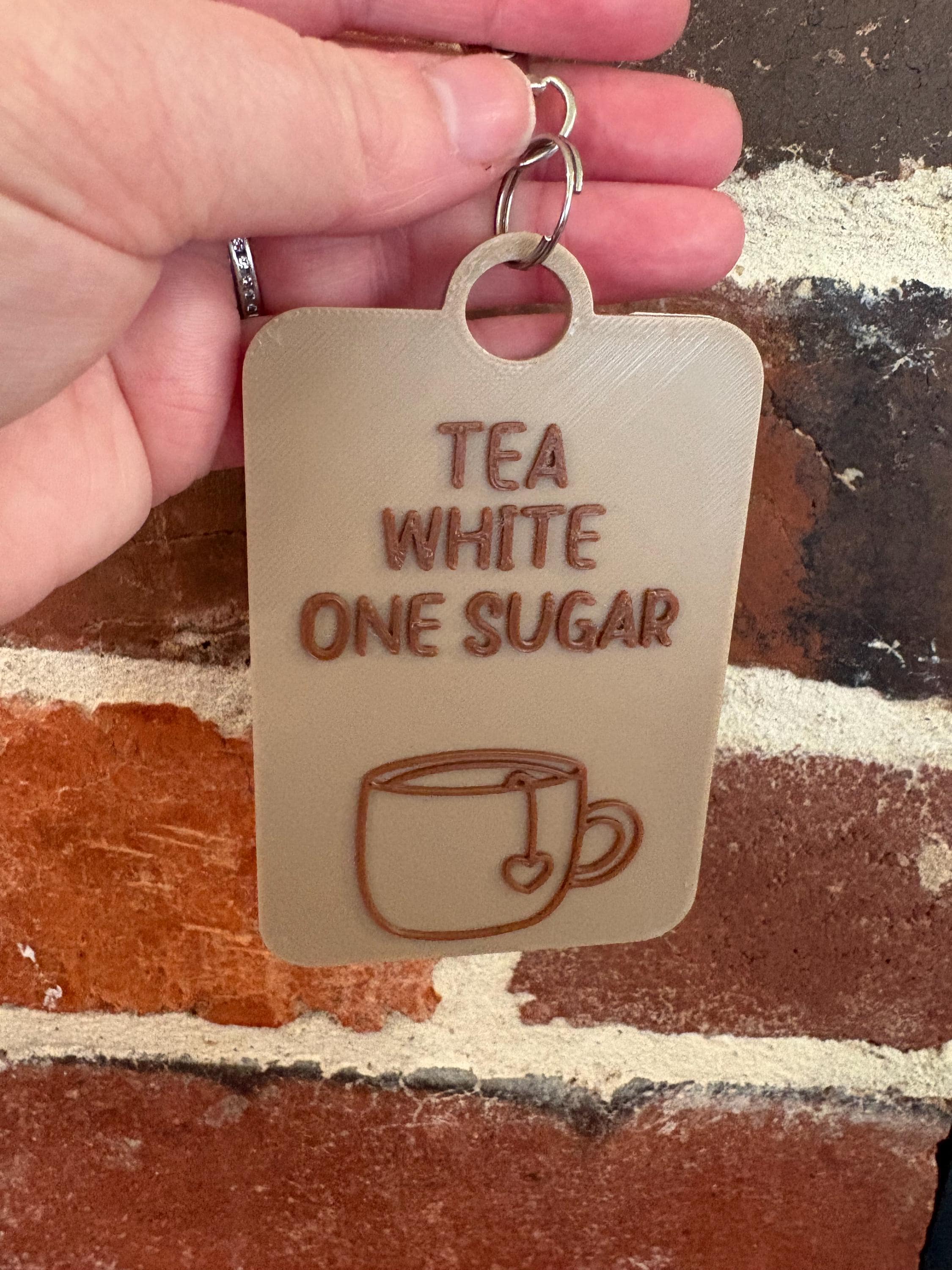 Custom TEA Order Text TALKIES Card