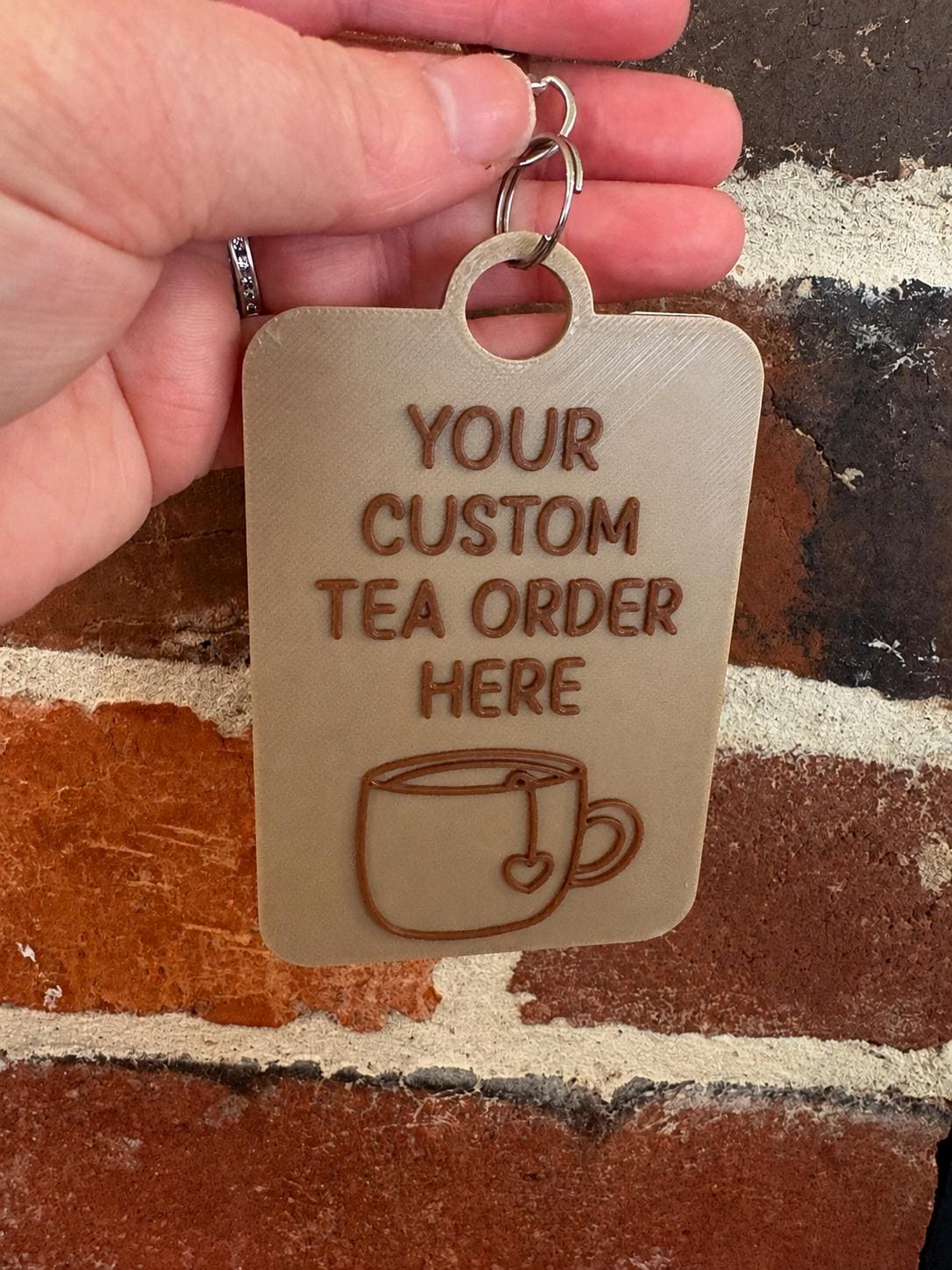 Custom TEA Order Text TALKIES Card