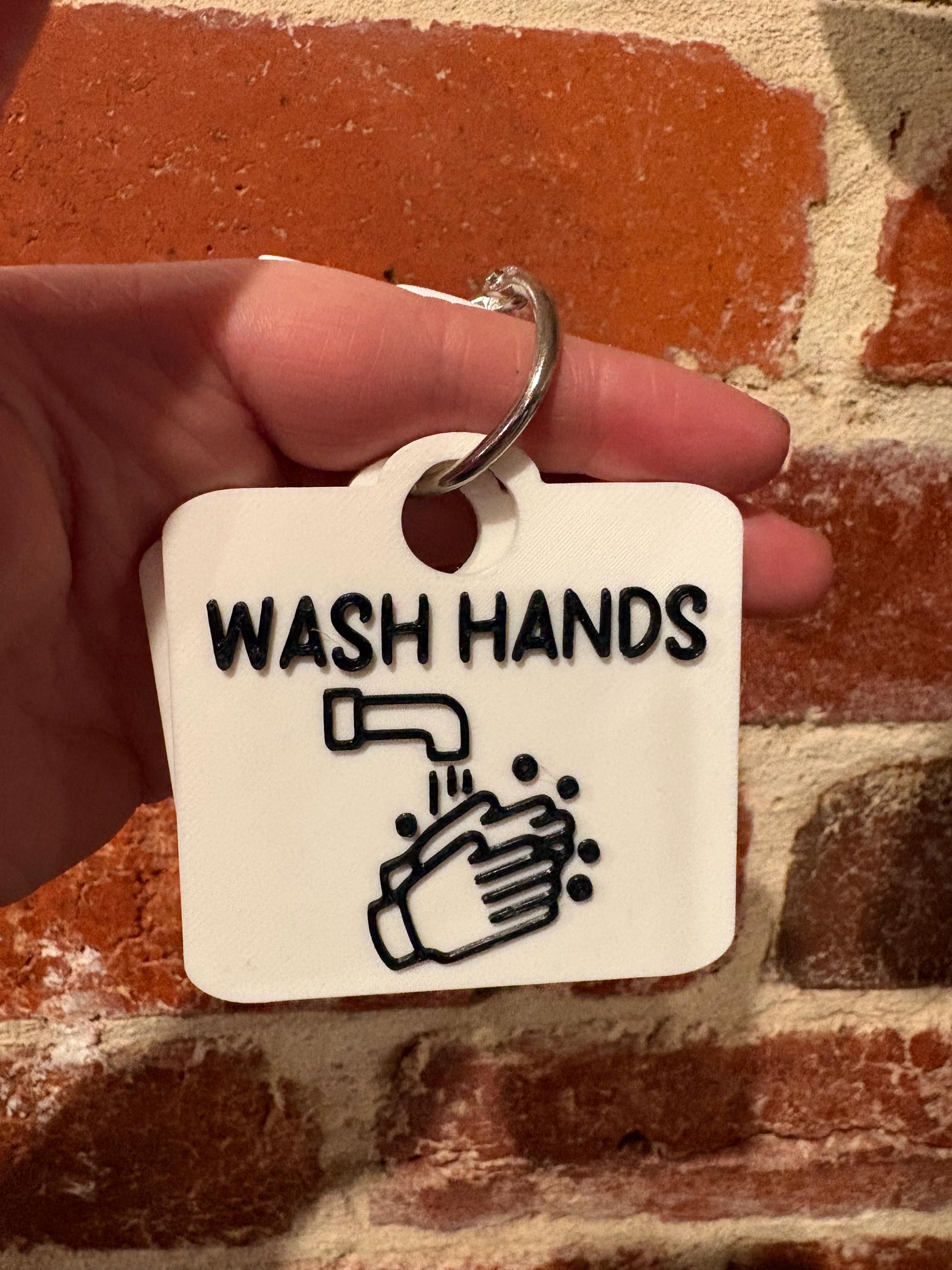 Wash Hands Toilet Training and Awareness Individual TALKIES Card