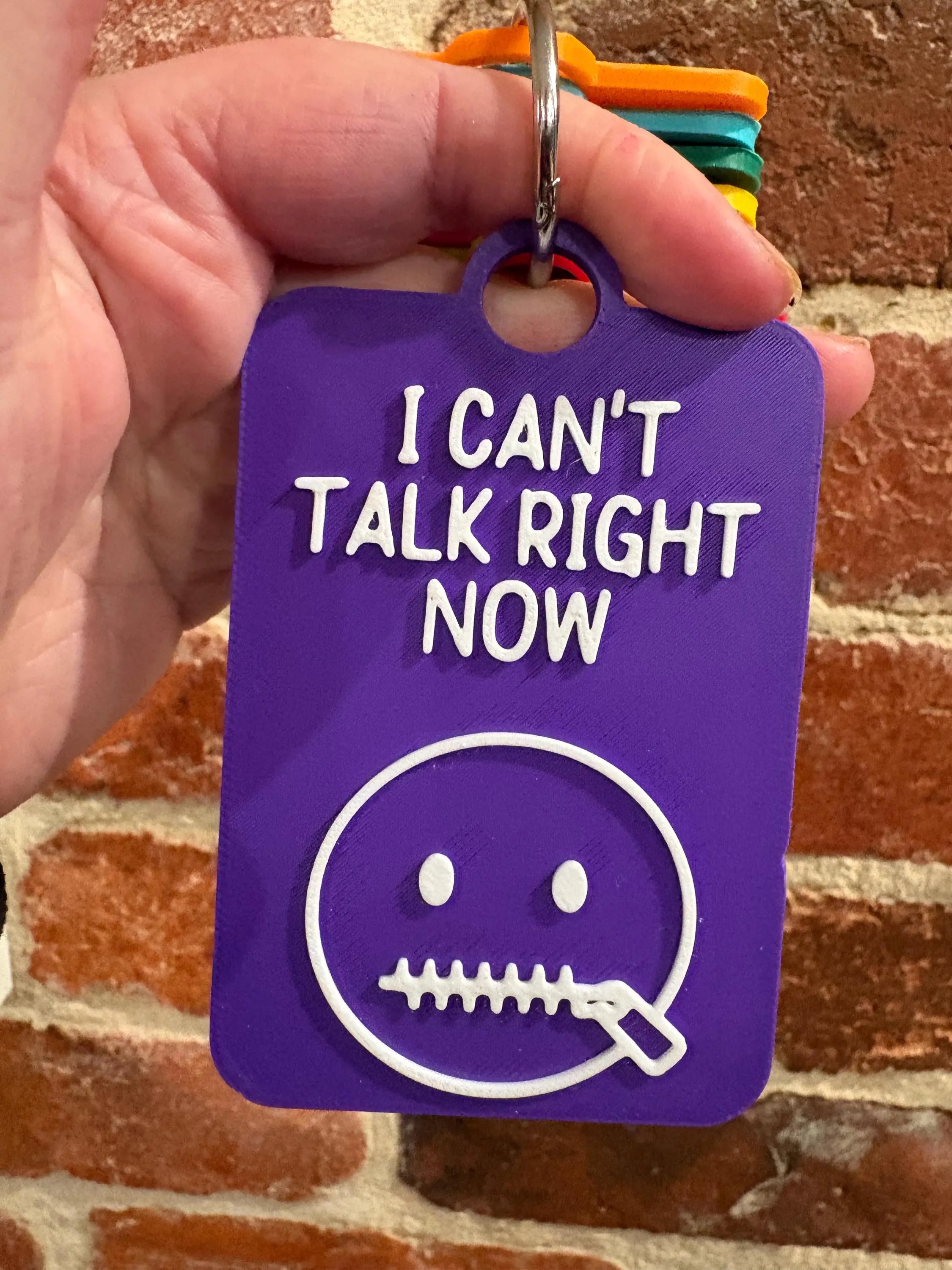 I Can't Talk Right Now Individual TALKIES Card