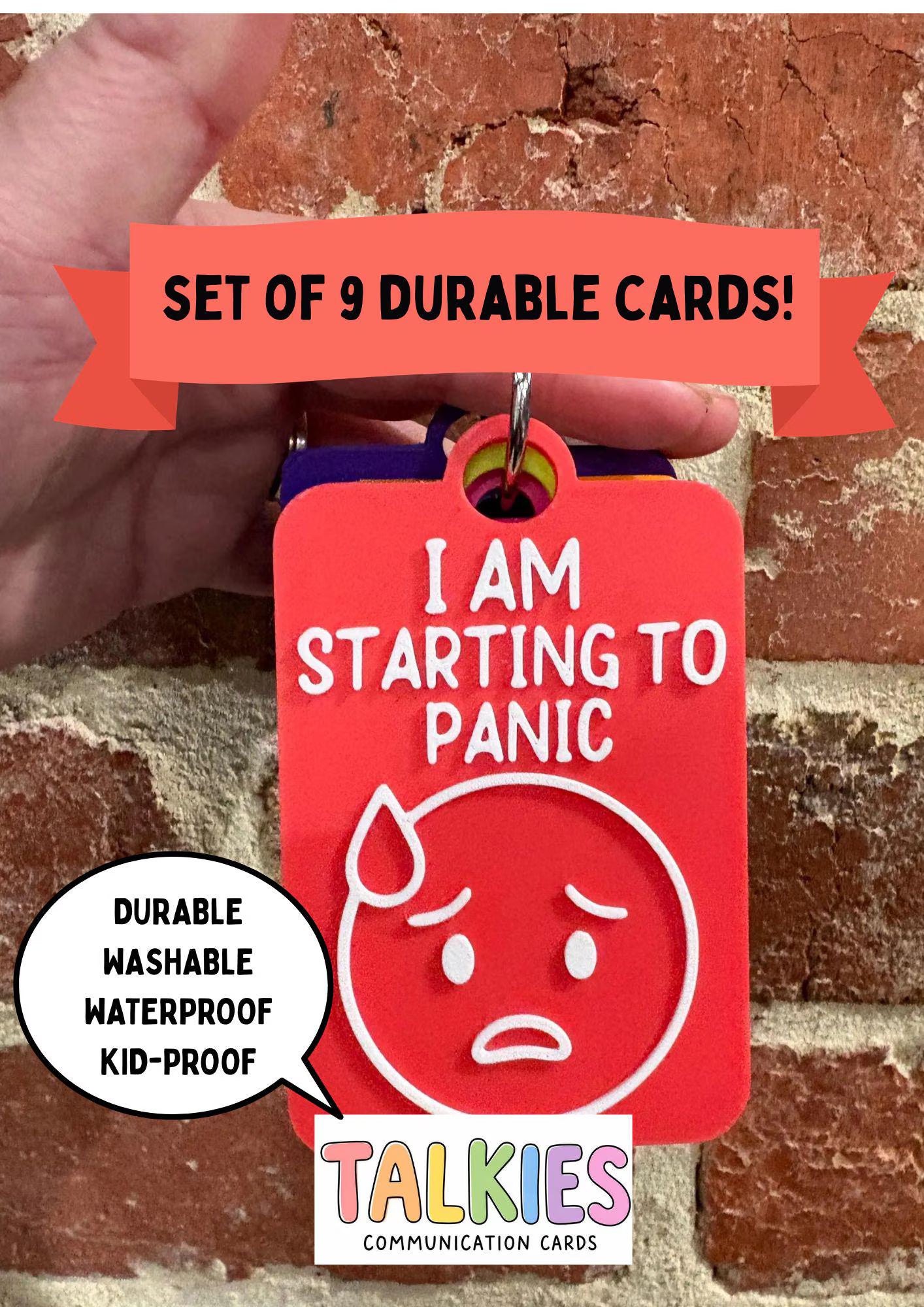Anxiety Talkies Set of 9 Cards