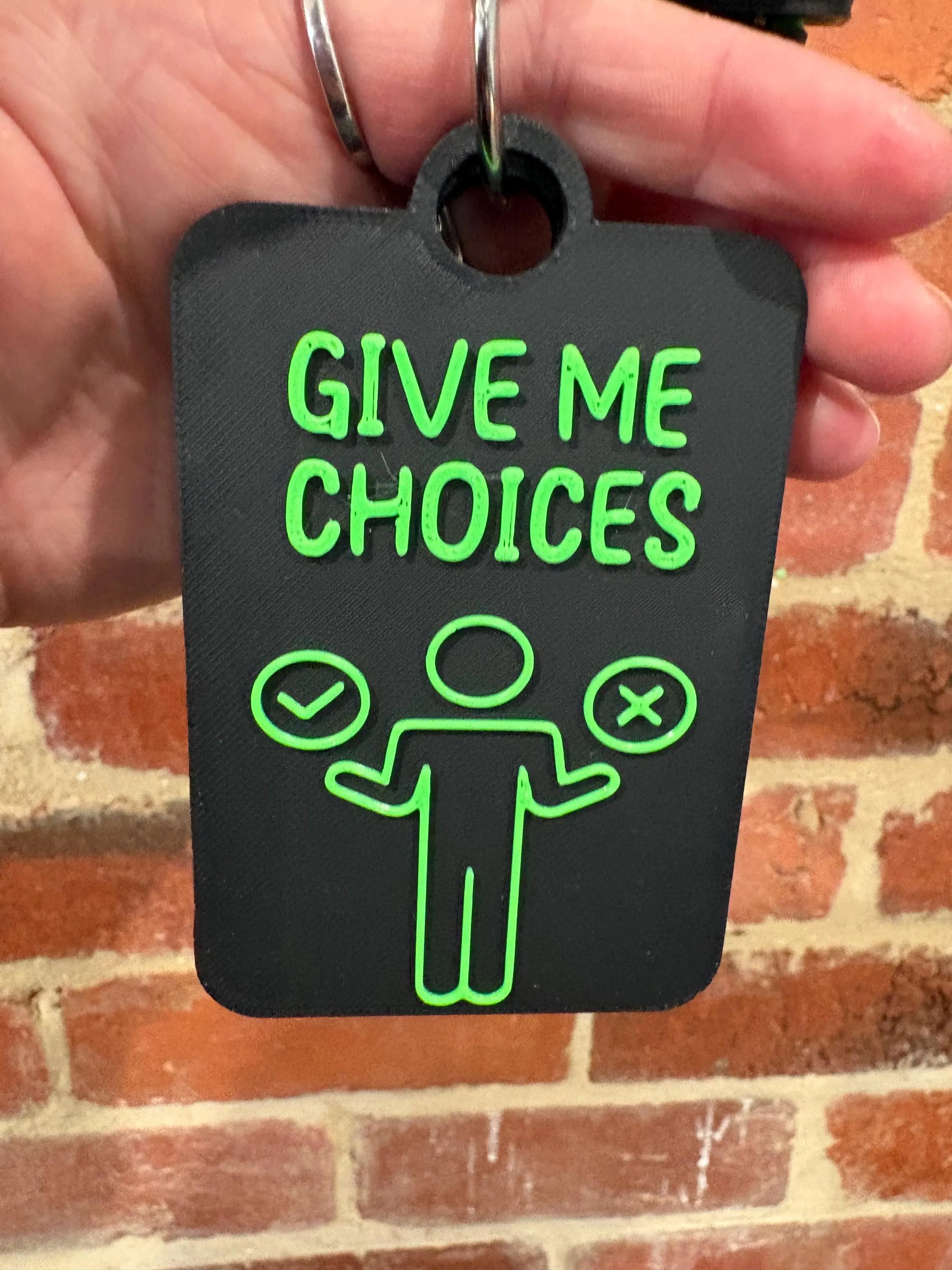 Give Me Choices Individual TALKIES Card
