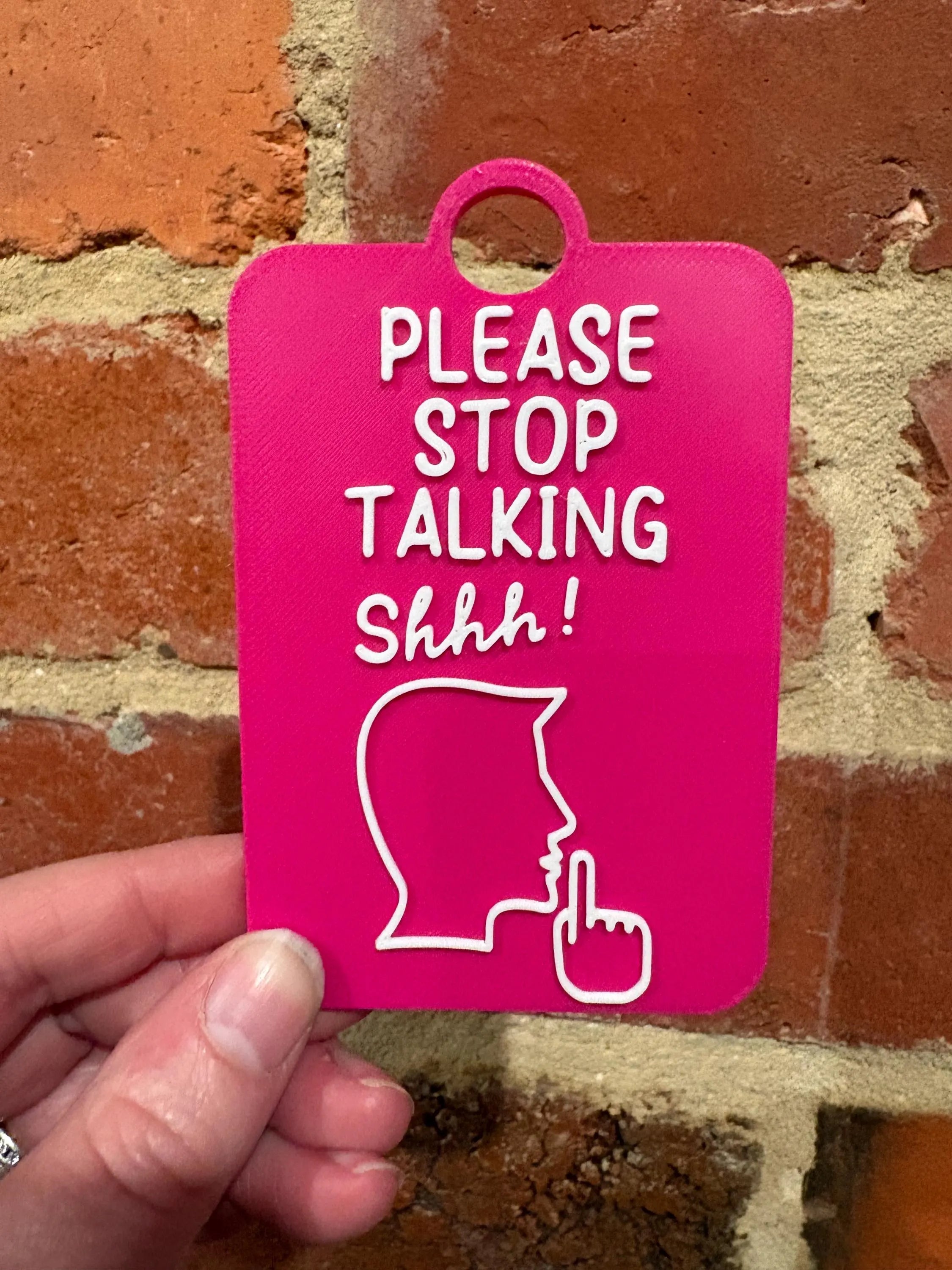 Please Stop Talking Individual TALKIES Card