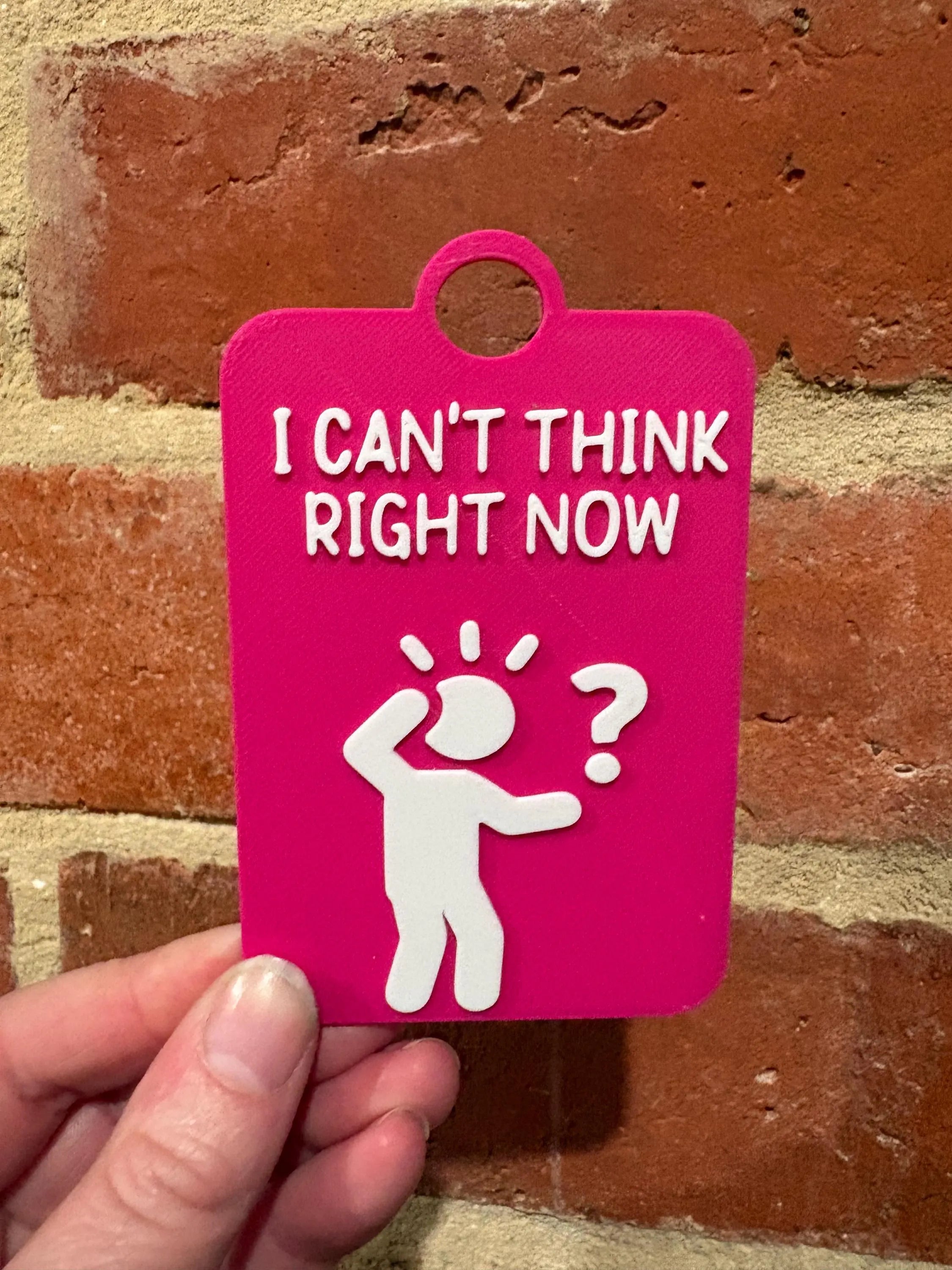 I Can't Think Right Now Individual TALKIES Card