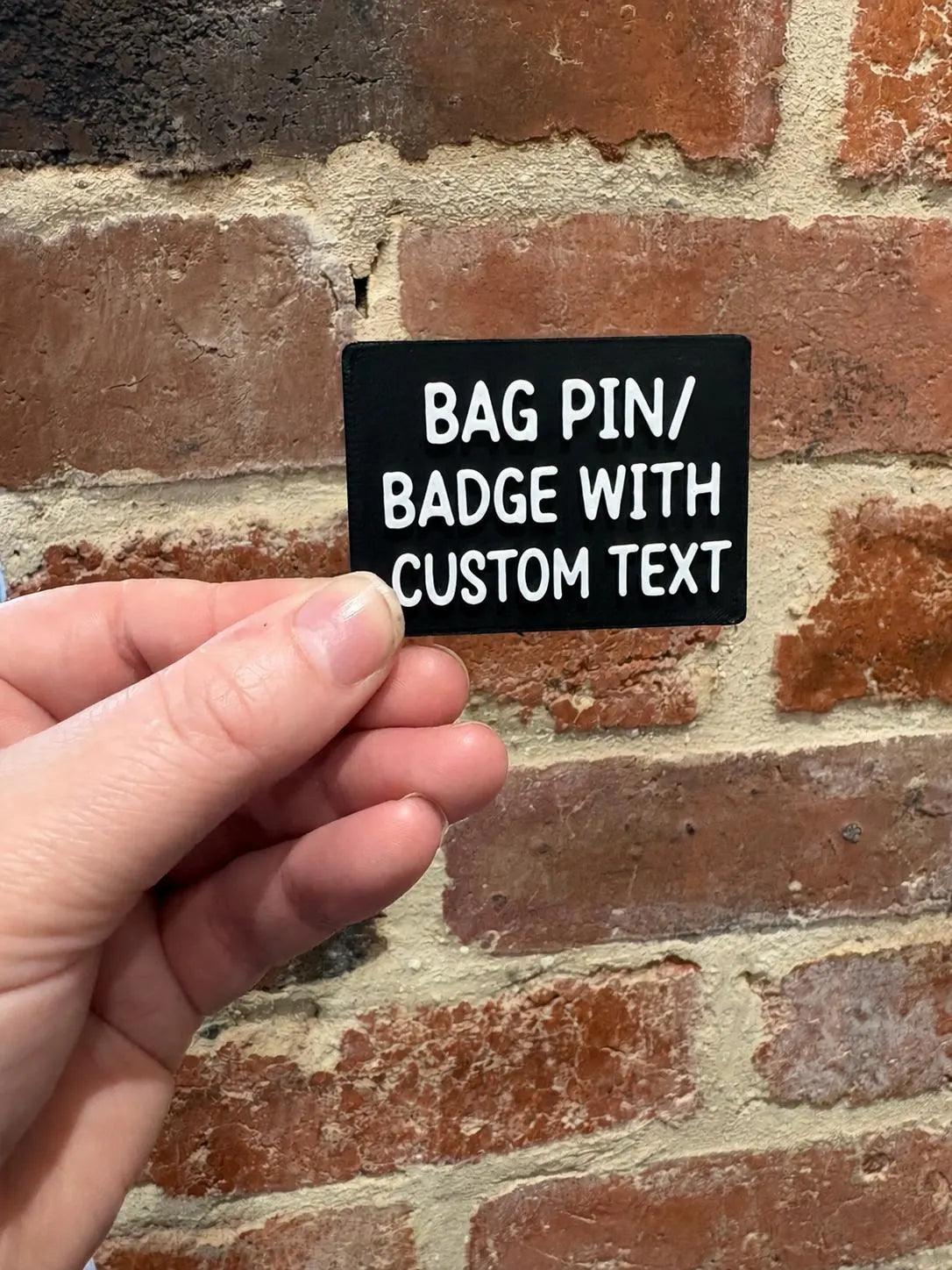 Custom Text TALKIES Badge Magnet or Pin