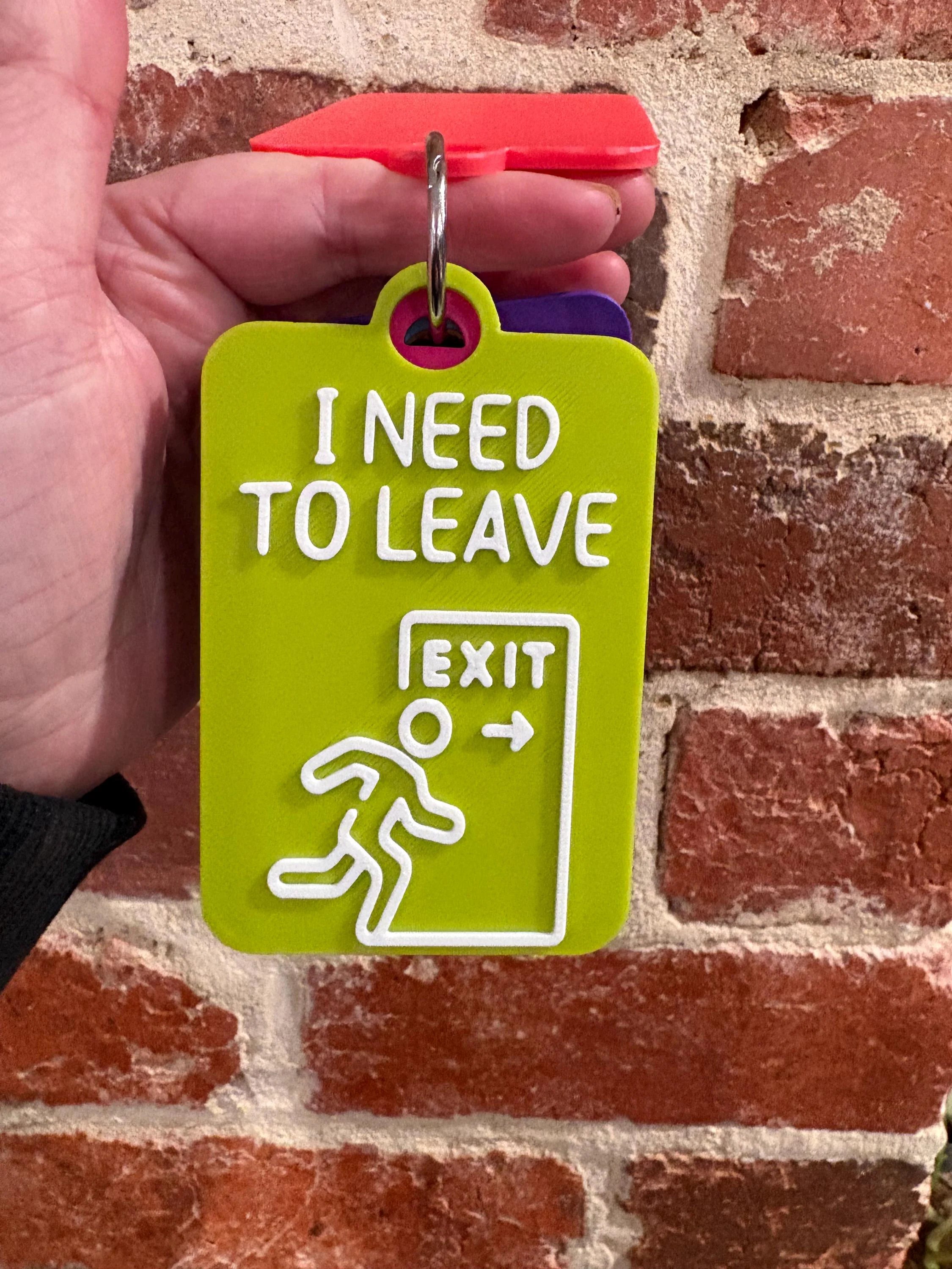 I Need To Leave Individual TALKIES Card