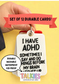 ADHD Talkies Set of 12 Cards