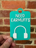 Need Earmuffs Individual TALKIES Card