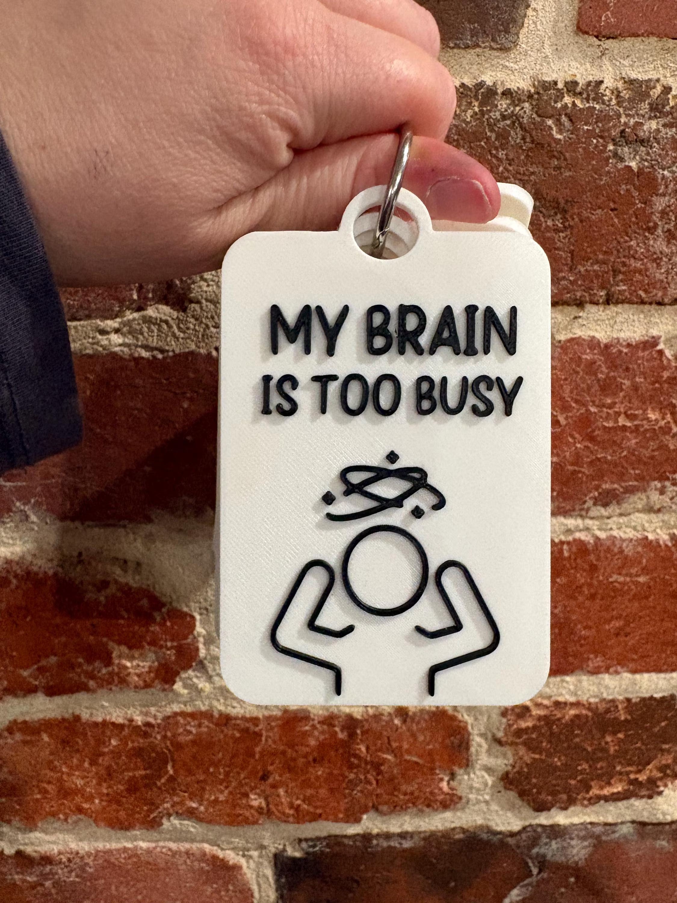 My Brain Is Too Busy Individual TALKIES Card