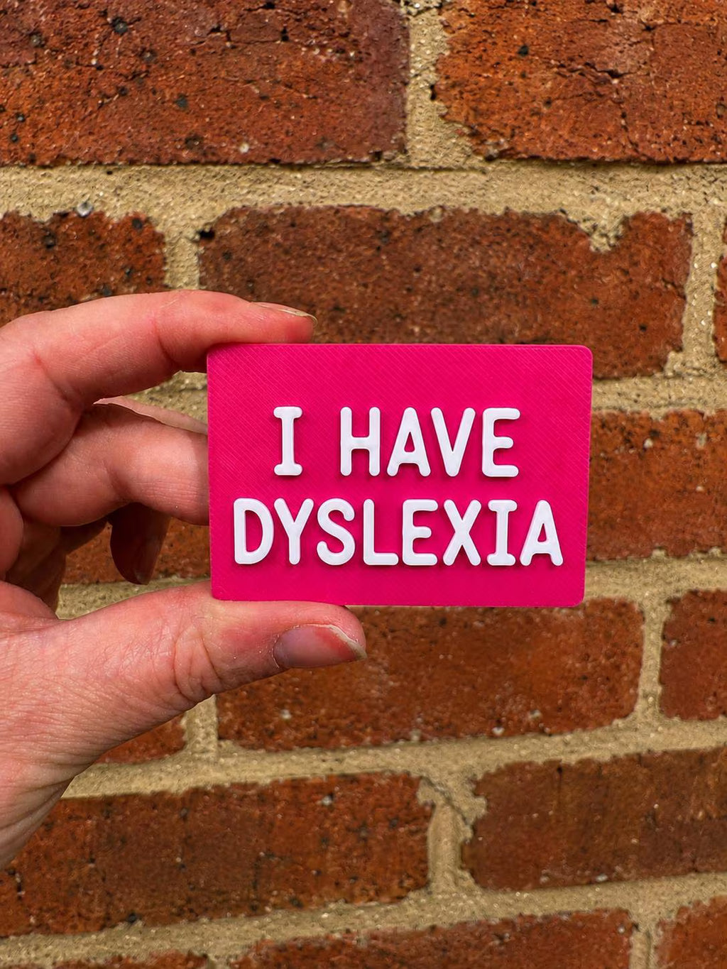 I Have Dyslexia TALKIES Badge Magnet or Pin