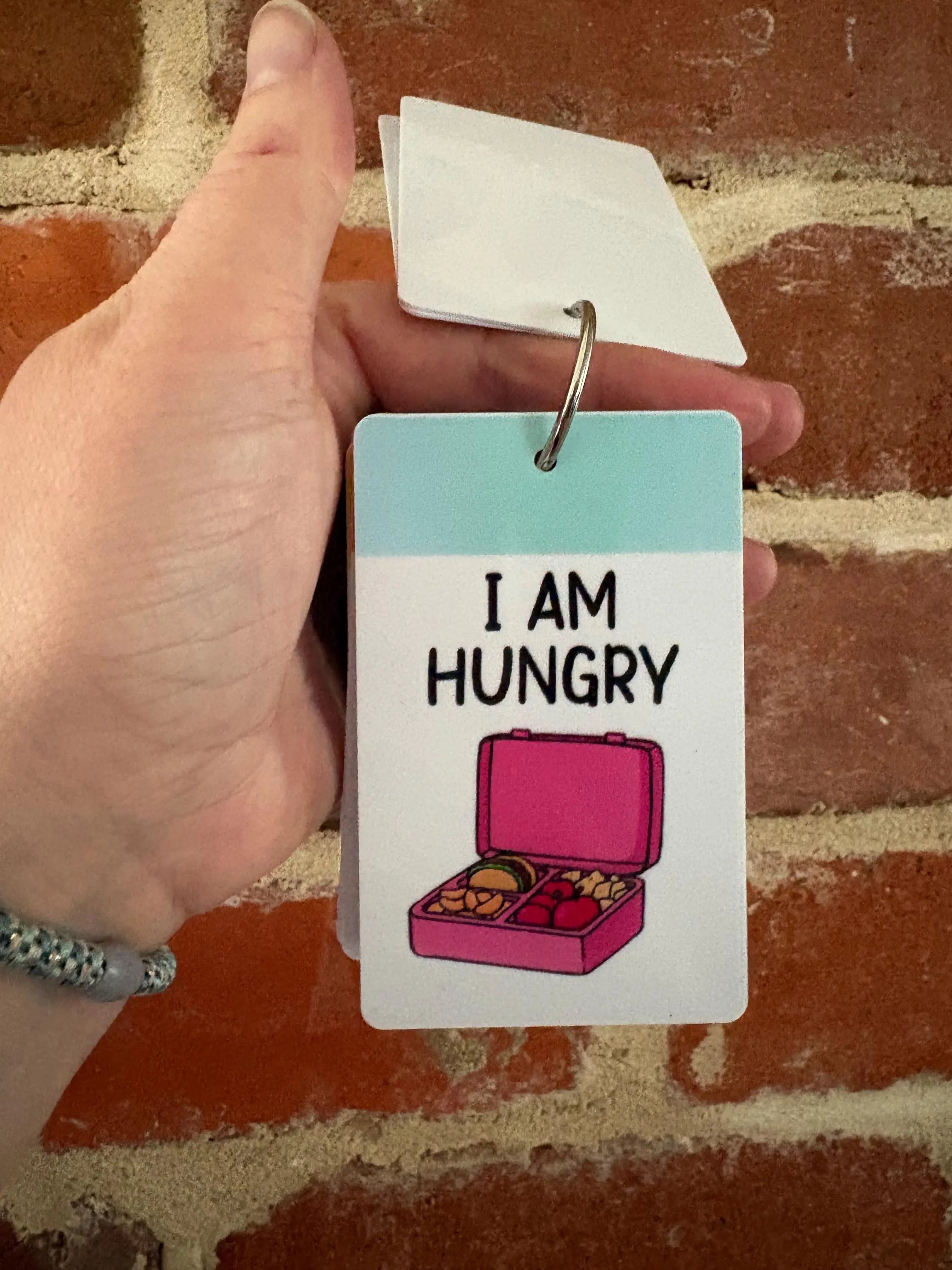 I Am Hungry PVC Plastic Individual TALKIES Card