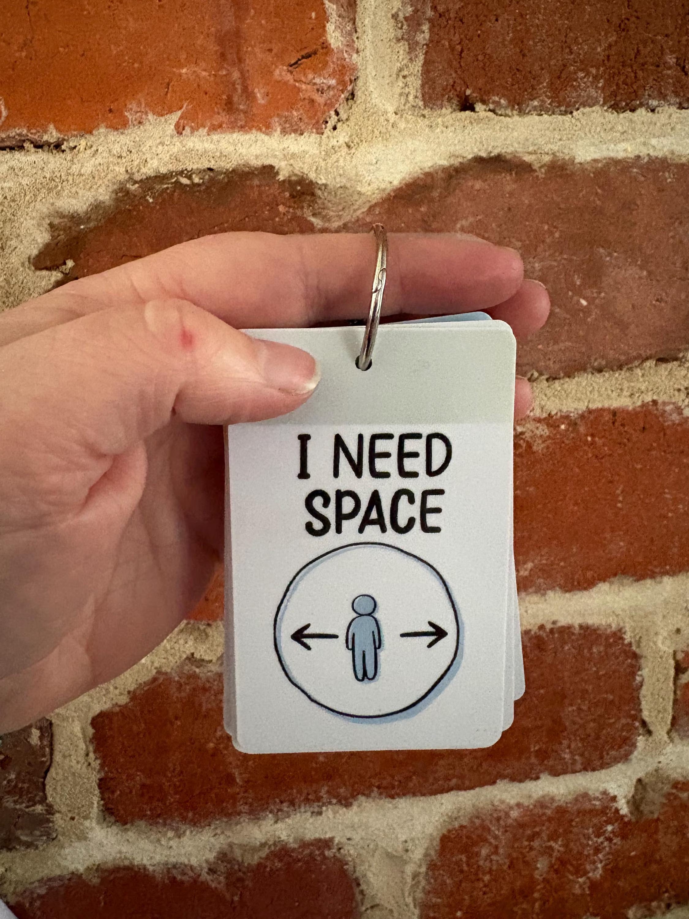 I Need Space PVC Plastic Individual TALKIES Card