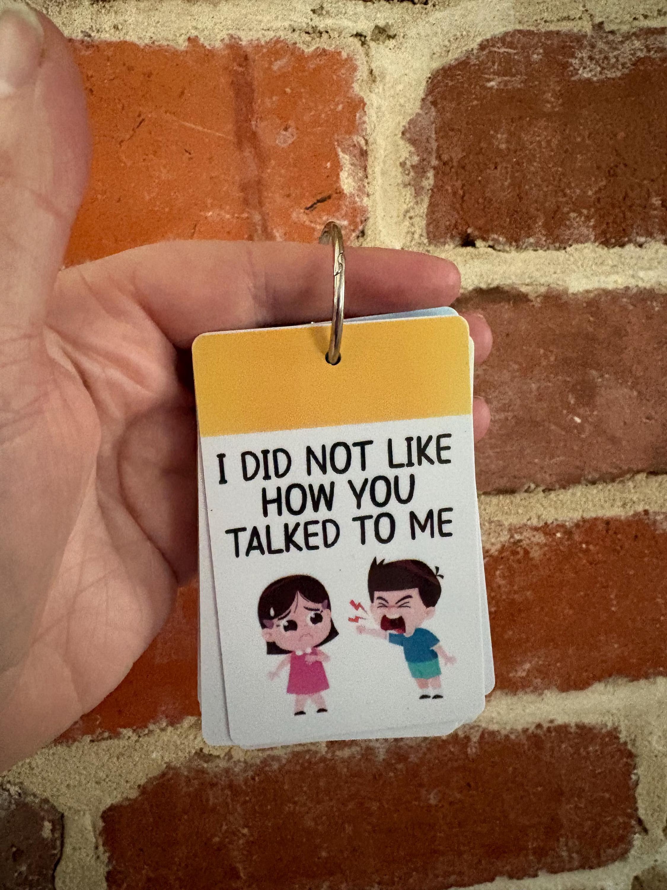 I Did Not Like How You Talked To Me PVC Plastic Individual TALKIES Card
