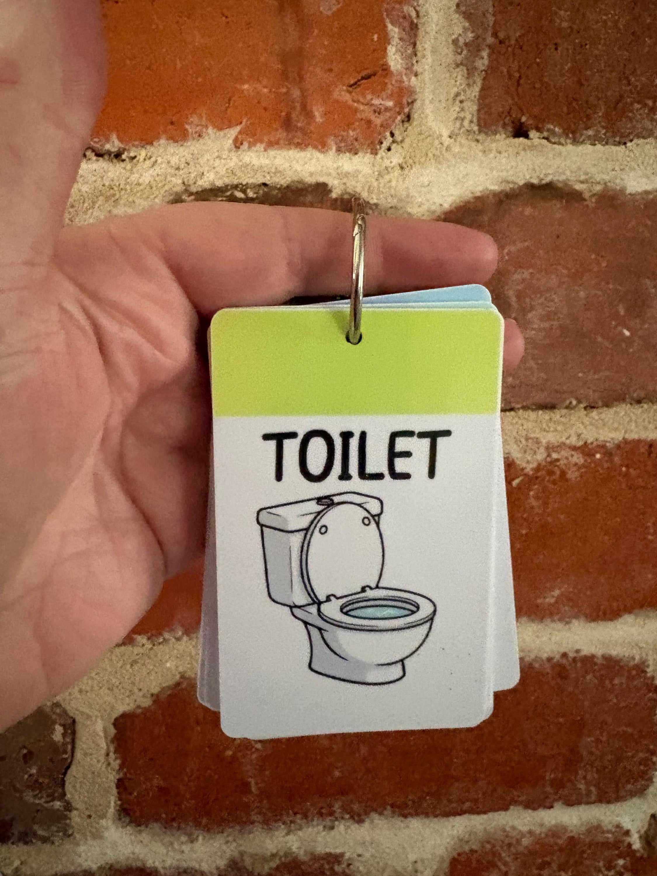 Toilet PVC Plastic Individual TALKIES Card
