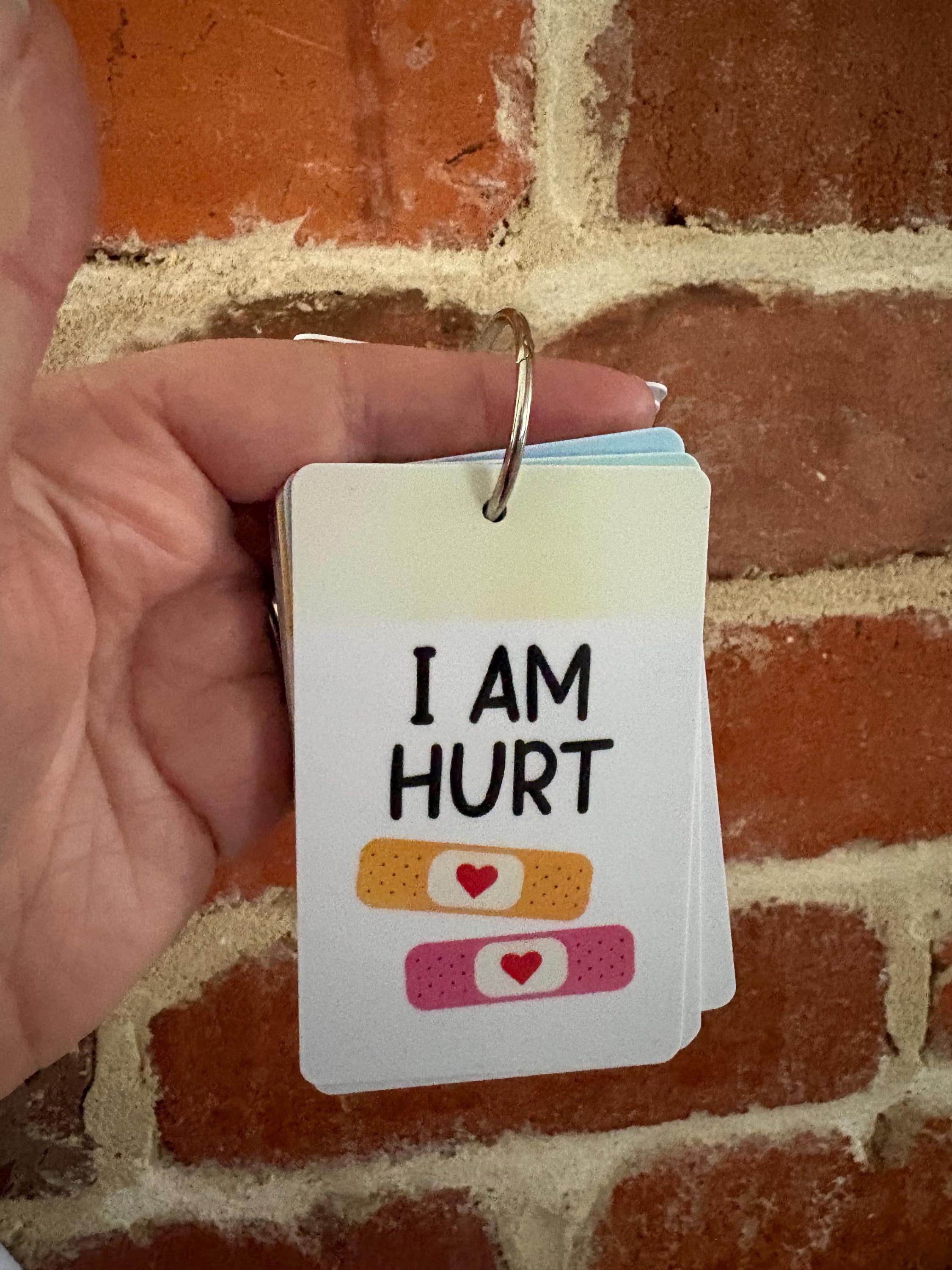 I Am Hurt PVC Plastic Individual TALKIES Card