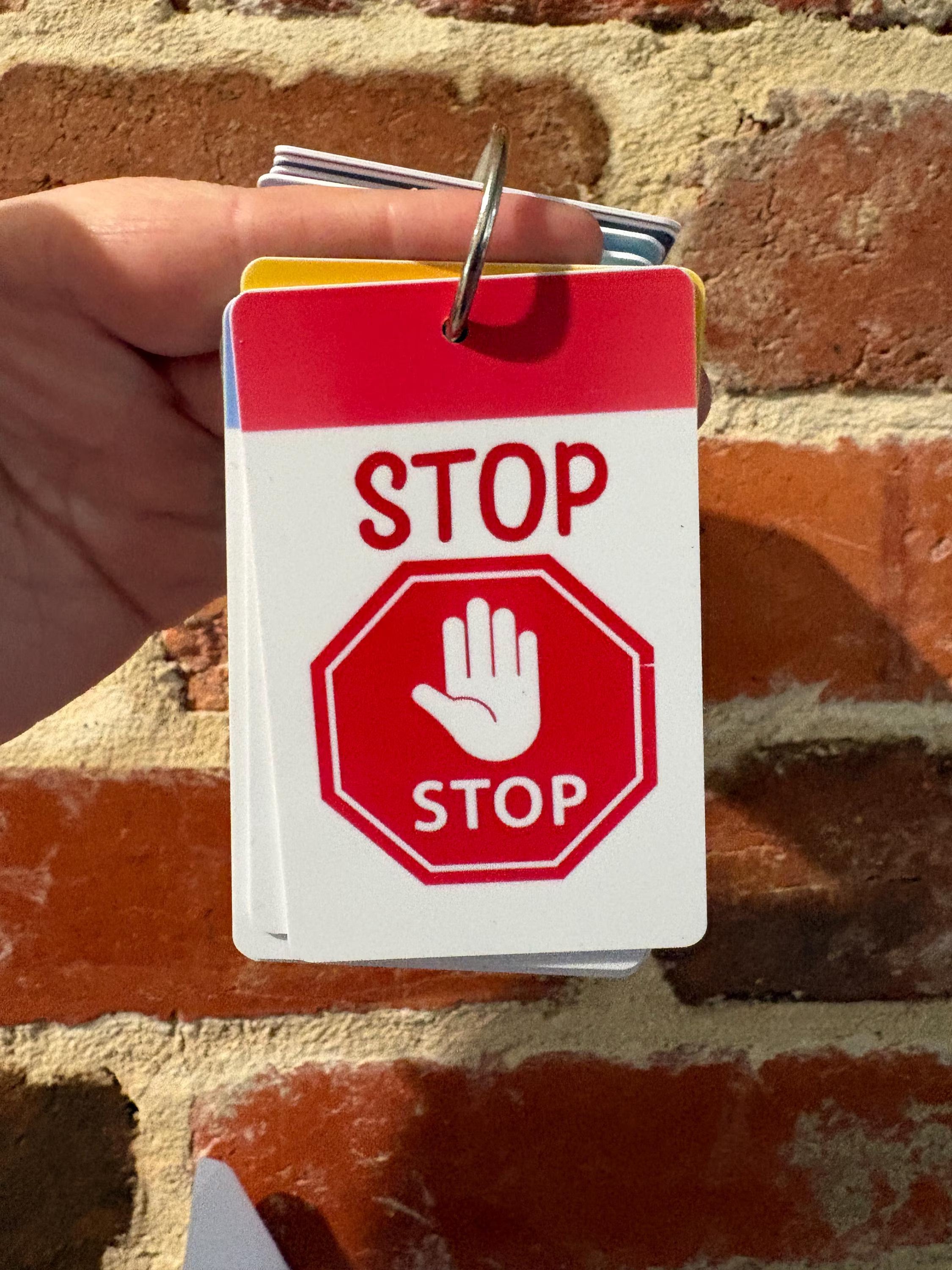 STOP PVC Plastic Individual TALKIES Card