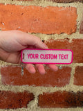 Custom Text Translucent TALKIES Keyring