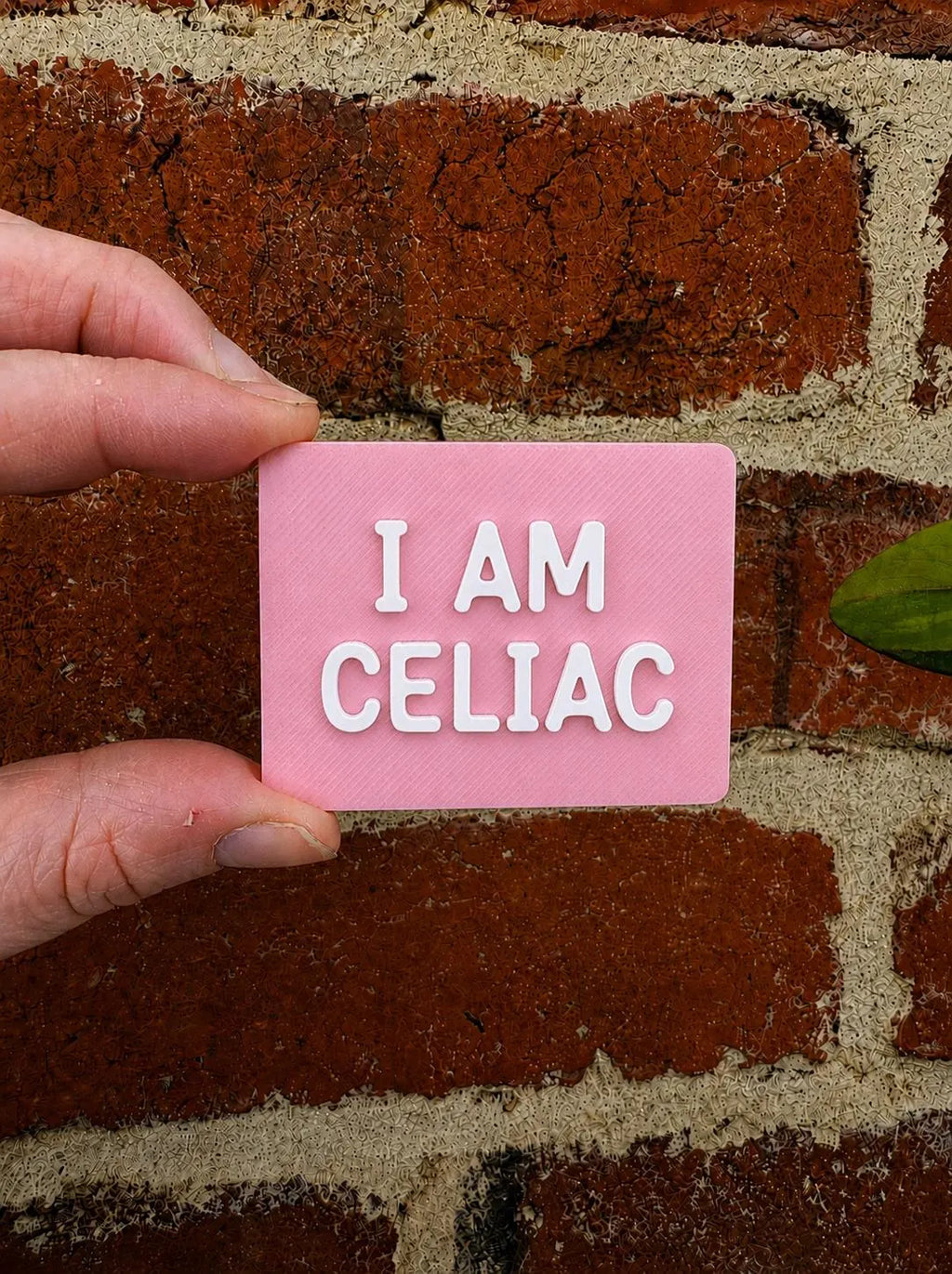 I Am Celiac TALKIES Badge Magnet or Pin