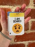 I Am Scared PVC Plastic Individual TALKIES Card
