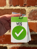 YES PVC Plastic Individual TALKIES Card