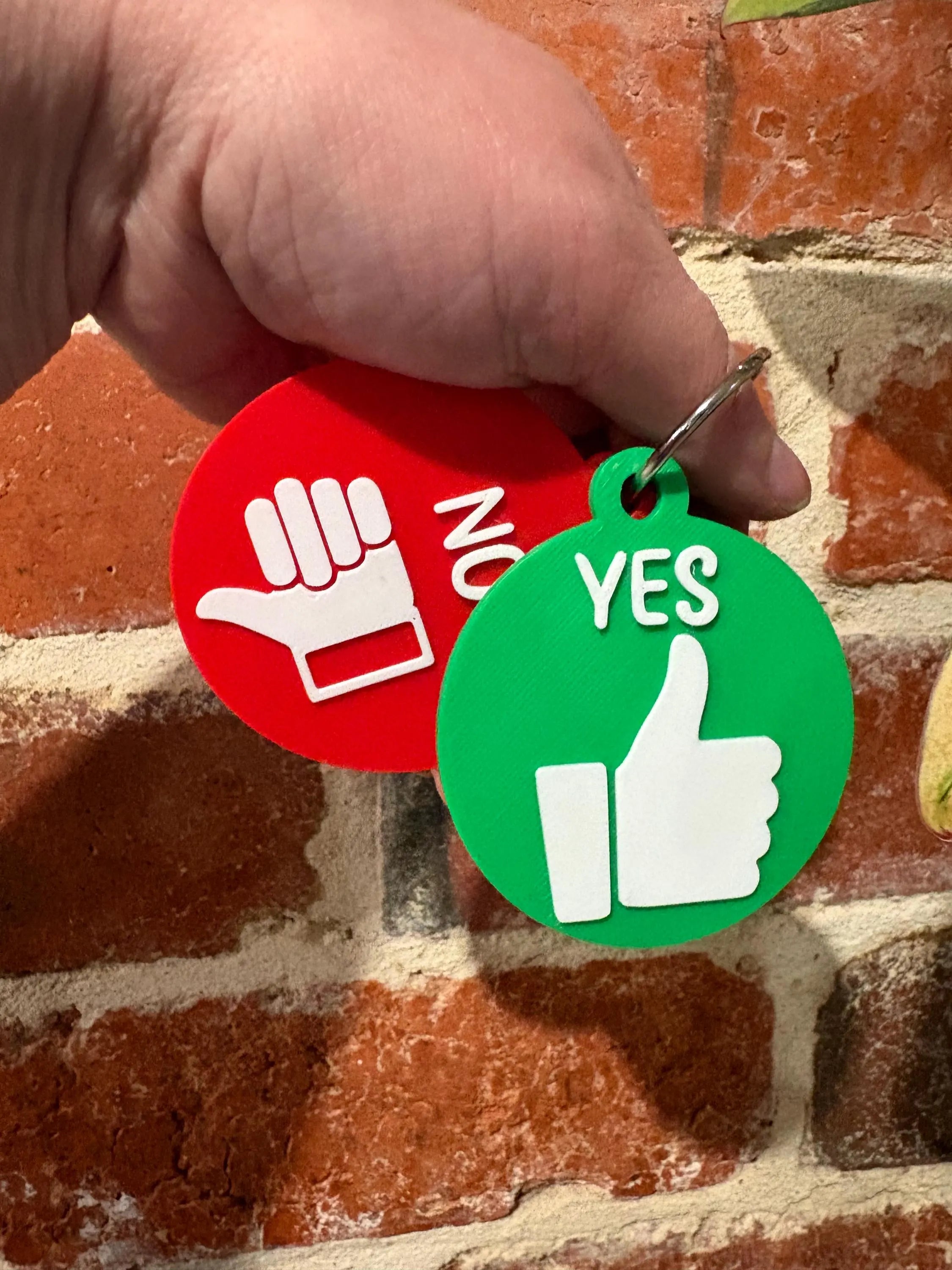 Yes No Thumbs Talkies Set of 2 Cards