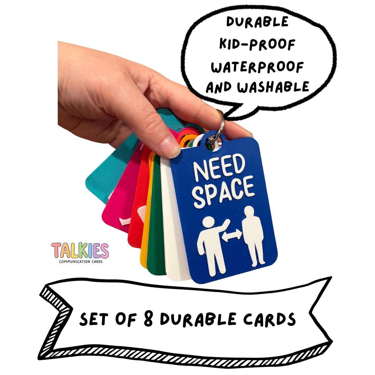 Needs Talkies Set of 8 Cards